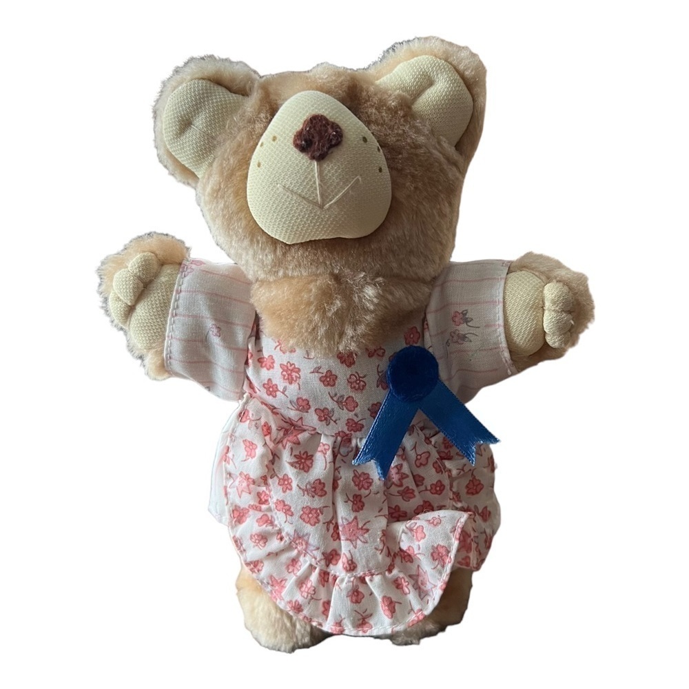 Vintage Furskins Teddy Bear Plush 7" Removable Clothes Stuffed‎ Animal Toy